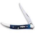 Case CASE 02804 Folding Pocket Knife, 2-1/4 in L Blade, 1-Blade, Blue Handle 2804